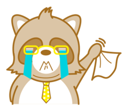 lovely raccon dog sticker #2786798