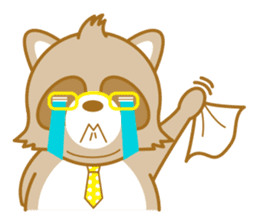 lovely raccon dog sticker #2786798