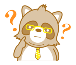 lovely raccon dog sticker #2786800