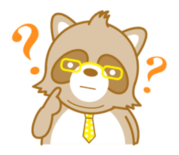 lovely raccon dog sticker #2786800