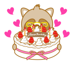 lovely raccon dog sticker #2786803