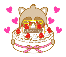 lovely raccon dog sticker #2786803