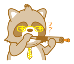 lovely raccon dog sticker #2786806