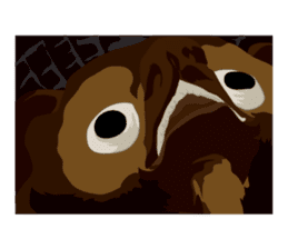 lovely raccon dog sticker #2786809