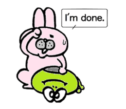Frog's and rabbit's sticker #2787487
