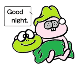 Frog's and rabbit's sticker #2787489