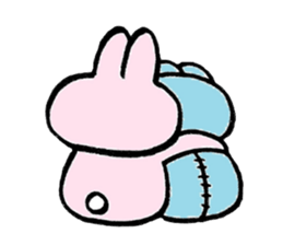 Frog's and rabbit's sticker #2787490