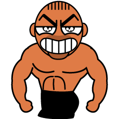 Muscular man Sticker 99box