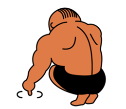 Muscular man Sticker 99box sticker #2787743