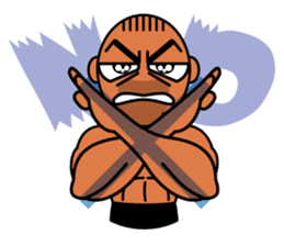 Muscular man Sticker 99box sticker #2787746