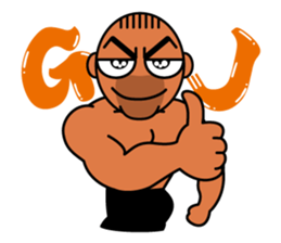 Muscular man Sticker 99box sticker #2787750