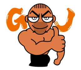 Muscular man Sticker 99box sticker #2787750