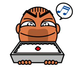 Muscular man Sticker 99box sticker #2787761
