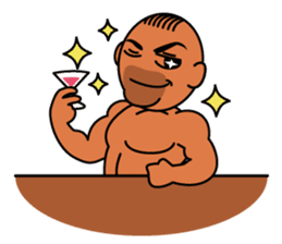 Muscular man Sticker 99box sticker #2787762