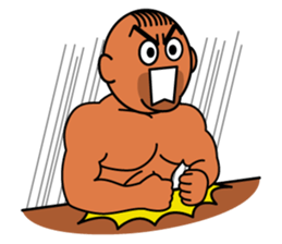 Muscular man Sticker 99box sticker #2787764