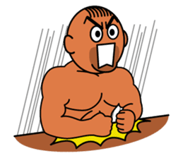 Muscular man Sticker 99box sticker #2787764