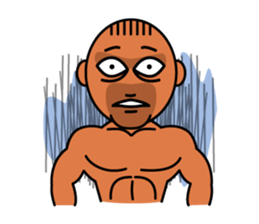 Muscular man Sticker 99box sticker #2787765