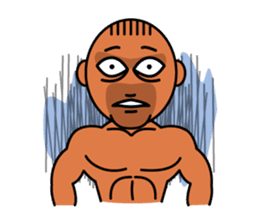 Muscular man Sticker 99box sticker #2787765