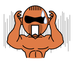 Muscular man Sticker 99box sticker #2787766