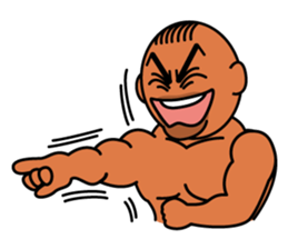 Muscular man Sticker 99box sticker #2787768