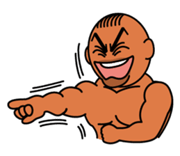 Muscular man Sticker 99box sticker #2787768