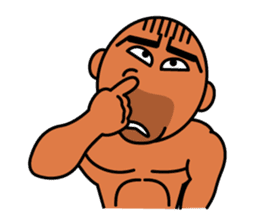 Muscular man Sticker 99box sticker #2787769