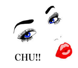 Sexy face Lips & Eyes 1 sticker #2788388