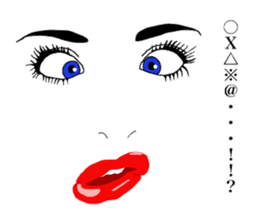 Sexy face Lips & Eyes 1 sticker #2788407
