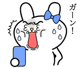 Cute and funny faces rabbit sticker 3 sticker #2789136