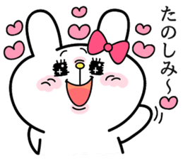 Cute and funny faces rabbit sticker 3 sticker #2789137