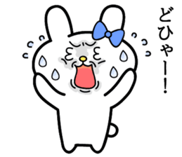 Cute and funny faces rabbit sticker 3 sticker #2789142