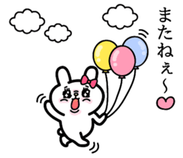 Cute and funny faces rabbit sticker 3 sticker #2789145