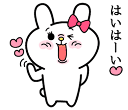 Cute and funny faces rabbit sticker 3 sticker #2789150