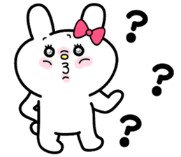 Cute and funny faces rabbit sticker 3 sticker #2789154