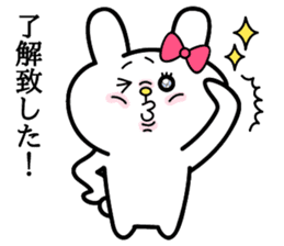 Cute and funny faces rabbit sticker 3 sticker #2789158