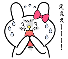 Cute and funny faces rabbit sticker 3 sticker #2789164