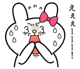 Cute and funny faces rabbit sticker 3 sticker #2789164