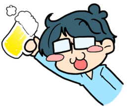 Yome-chan and Otto-kun of stickers sticker #2789707