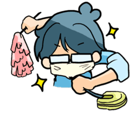 Yome-chan and Otto-kun of stickers sticker #2789725