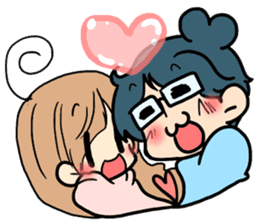 Yome-chan and Otto-kun of stickers sticker #2789730