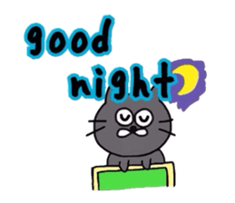 Stickers of Cute Cat (English ver.) sticker #2790143