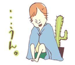 Hero and cactus. sticker #2790860