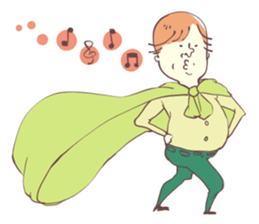 Hero and cactus. sticker #2790887