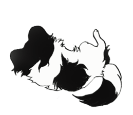 Papillon stamp sticker #2792231