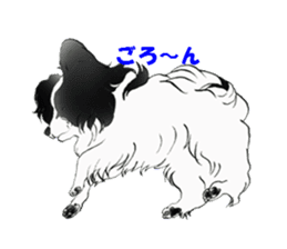 Papillon stamp sticker #2792237