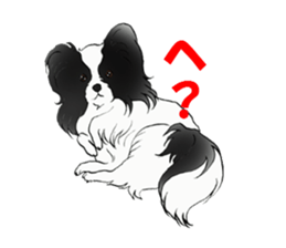 Papillon stamp sticker #2792252
