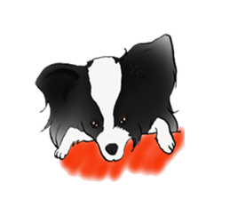 Papillon stamp sticker #2792253