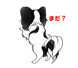 Papillon stamp sticker #2792259