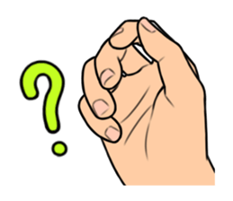 expressive hand sticker #2793628