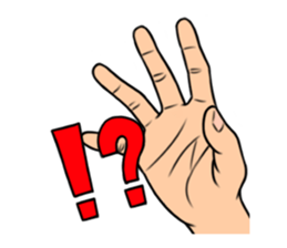 expressive hand sticker #2793629